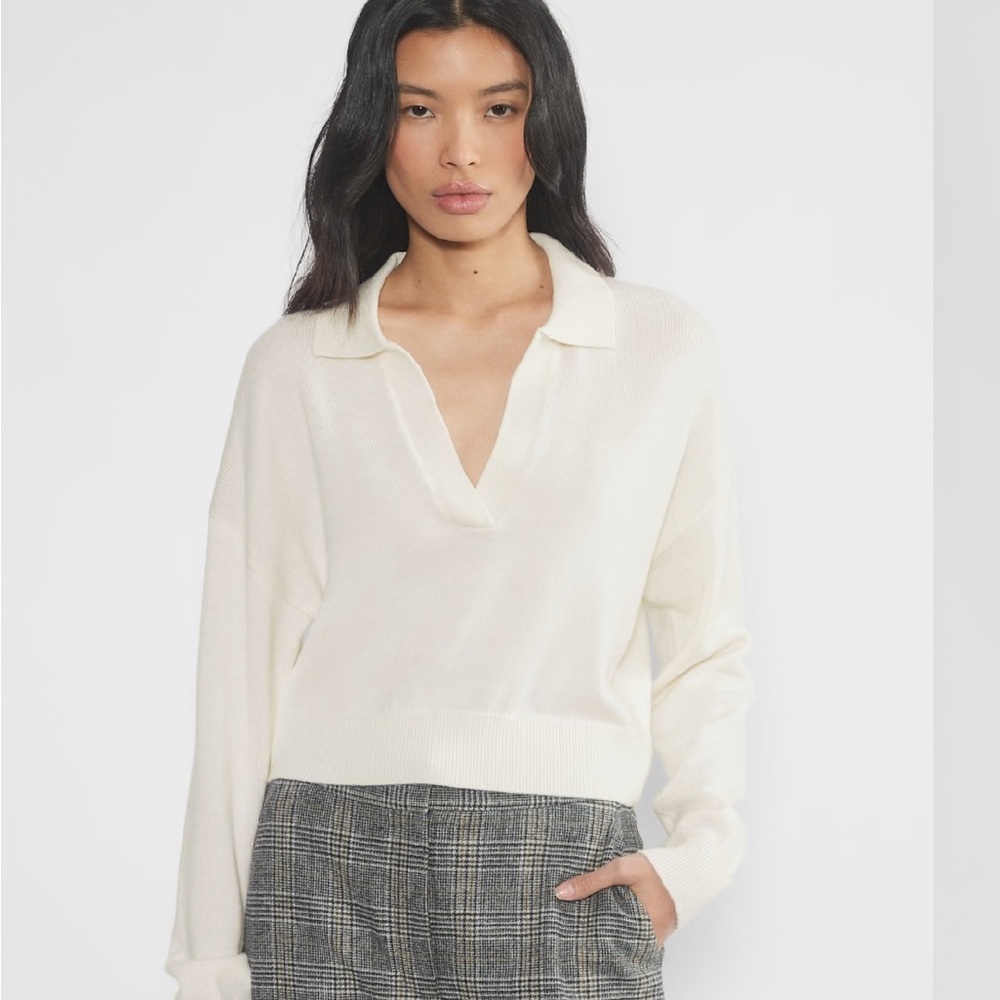 Aritzia Wilfred Clara Merino Wool Waist Sweater